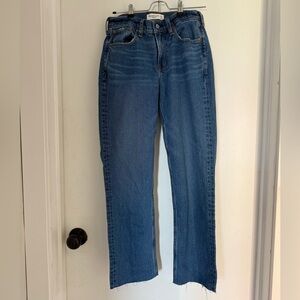 Abercrombie & Fitch Women's Straight Leg Blue Jeans